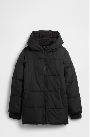 Prošivena jakna s kapuljačom za djevojčice