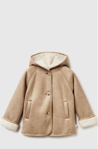 Jakna od brušene kože s kapuljačom