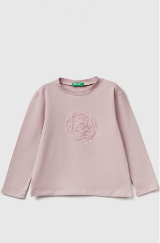 Pamučna majica s aplikacijom od tila