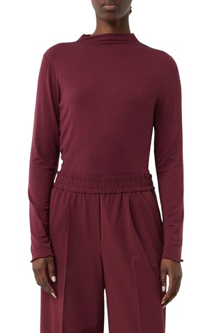 Majica dugih rukava od mješavine liocela i vune