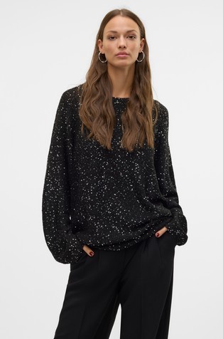 VMLEILANI pleten pulover sa šljokicama