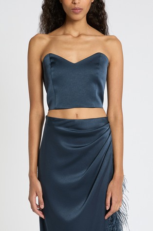 Satin bustier