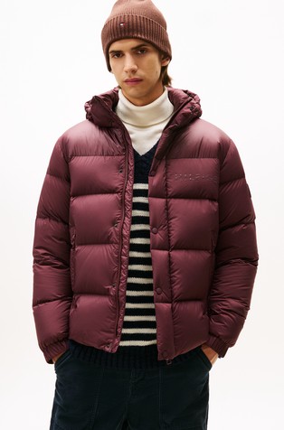 Vodoodbojna prošivena jakna punjena paperjem s kapuljačom