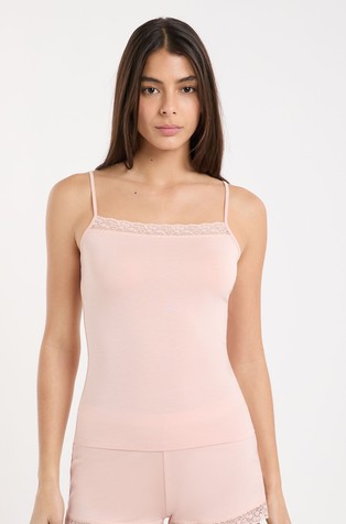 Kitty pyjama camisole with lace