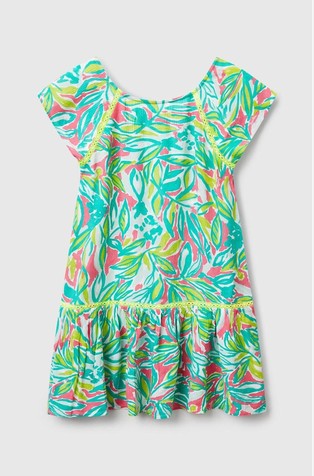 Viskozna haljina sa šarenim uzorkom