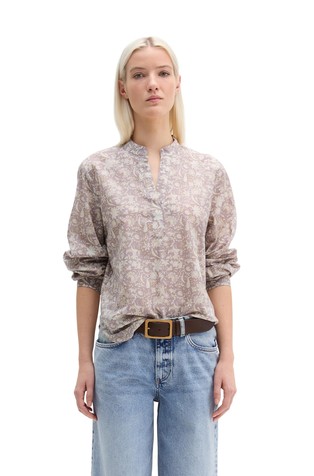 Floral print cotton shirt