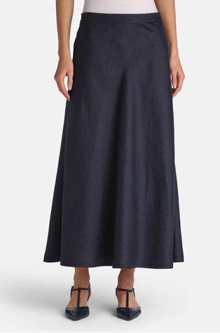 Flared maxi skirt