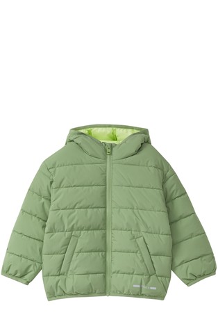 Oversized unisex quilted jacket with hood