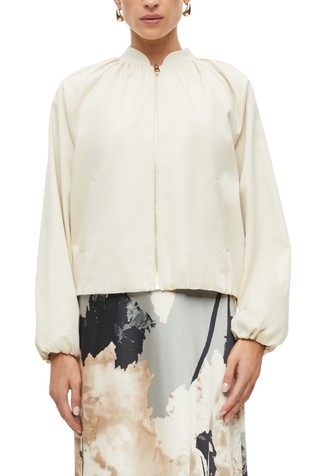 Relaxed fit jakna s nabranim detaljima