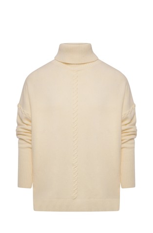 Knitwear over fit with high neck