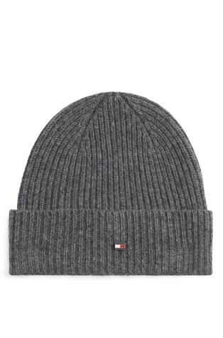 Pletena kapa od kašmira s Hilfiger zastavicom