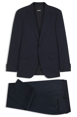 Two-piece slim-fit suit in virgin wool