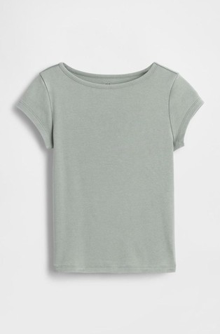 Kids Cap-Sleeve Fitted T-Shirt