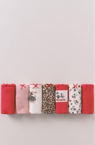 Pack of 7 classic Snoopy panties