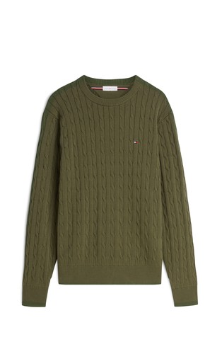 Cable knit relaxed fit jumper