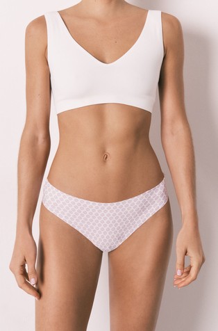 Floral print Brazilian panty