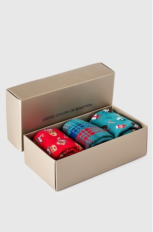 Paket od 3 para čarapa s božićnim motivima