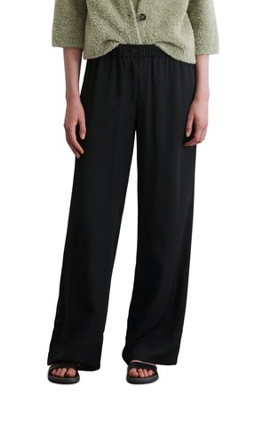 Wide leg pants in viscose twill