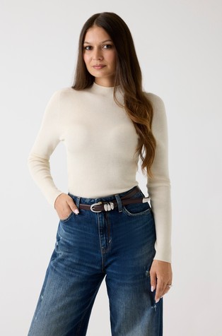 Pleten pulover od mješavine sa svilom i kašmirom