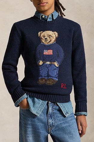 Polo Bear pleten pamučni pulover