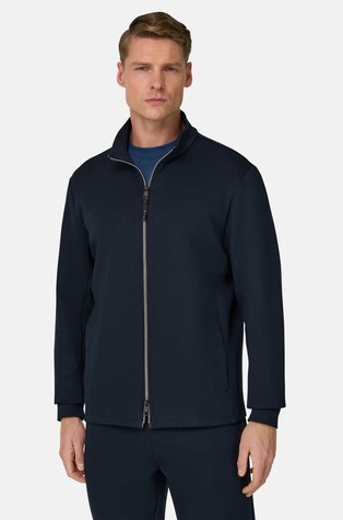 Pulover od lagane scuba mješavine pamuka s visokim ovratnikom