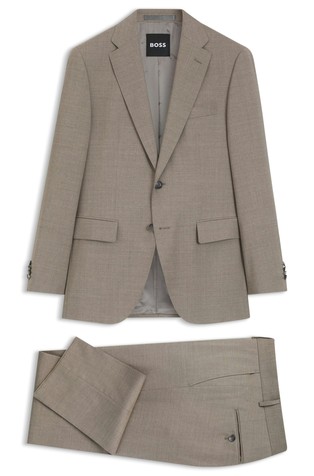 Two-piece regular-fit suit in stretch wool