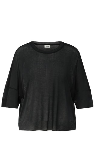 Relaxed fit T-shirt in transparent lyocell