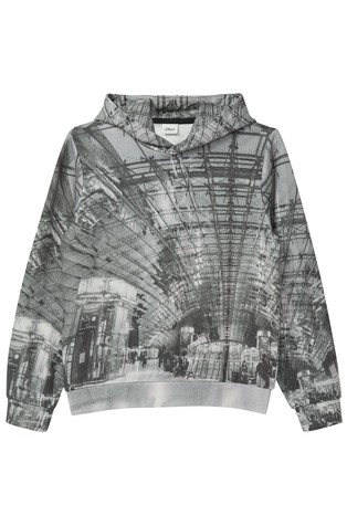 Pulover s kapuljačom i otiskom