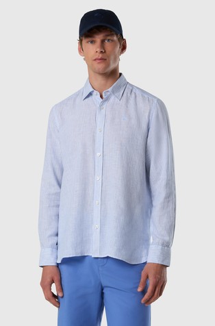 Prugasta lanena košulja