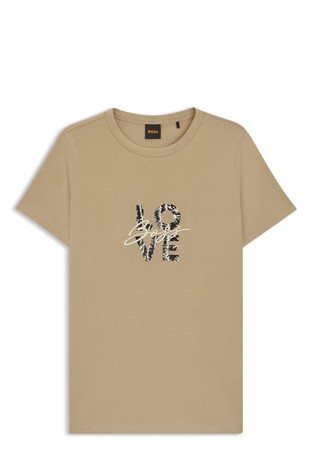 Slim fit majica kratkih rukava od pamučnog jerseya