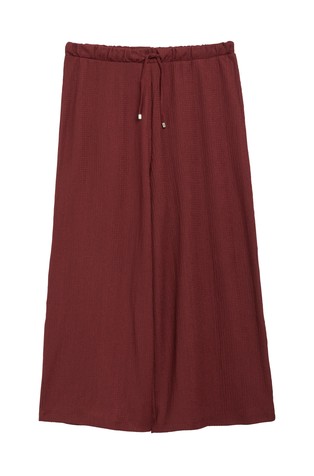Textured jersey culottes