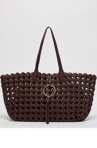 Velika tote torba od prepletene umjetne kože