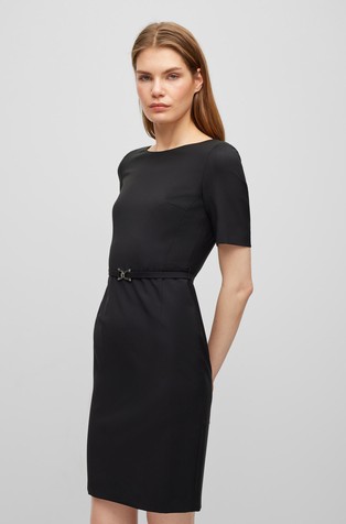 Poslovna haljina od održive djevičanske vune