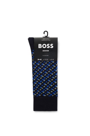 Čarape od merceriziranog pamuka s monogramima