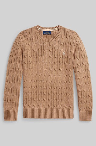 Strukturirano pleten pamučni pulover