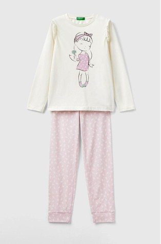 Pidžama dugih rukava od mješavine pamuka