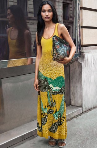 Jacquard Knit Sleeveless Dress
