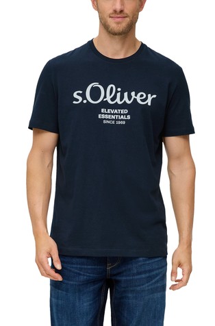 Cotton T-shirt with a logo print