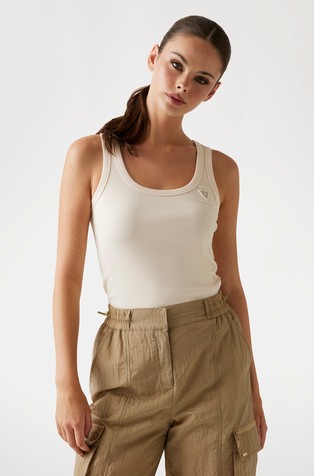 Rib-knit tank top