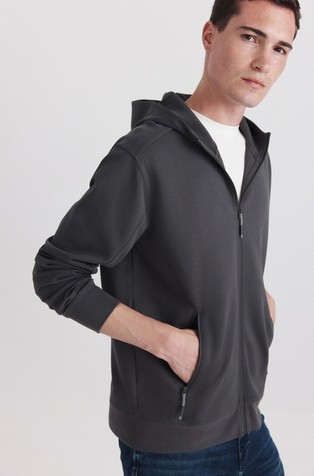 Technical hooded sweatshirt