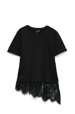 VMBRIT majica s čipkastim volanom