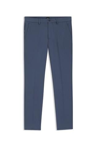 Slim-fit trousers in cotton-blend twill