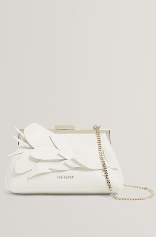 Pismo torbica s reljefnom cvjetnom aplikacijom