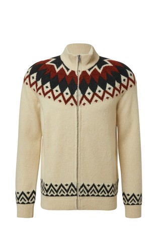 Kardigan od mješavine vune s norveškim uzorkom