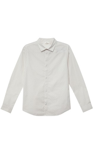 Slim fit pamučna košulja s uzorkom