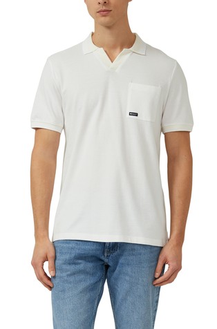 Piqué short-sleeved polo shirt