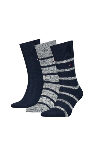 Paket od 3 para klasičnih čarapa od melirane mješavine pamuka
