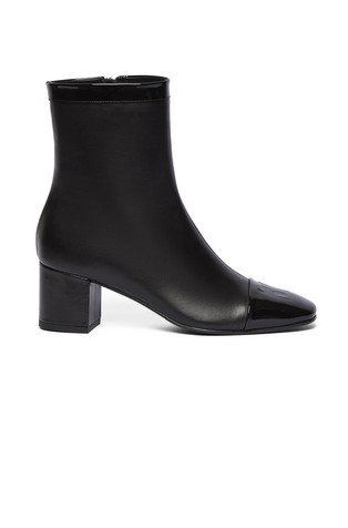 Kožne gležnjače s lakiranim umetcima