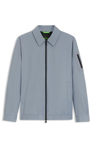 Water-repellent jacket in stretch material