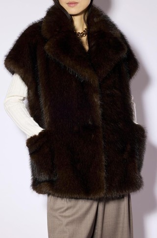 Faux-fur vest